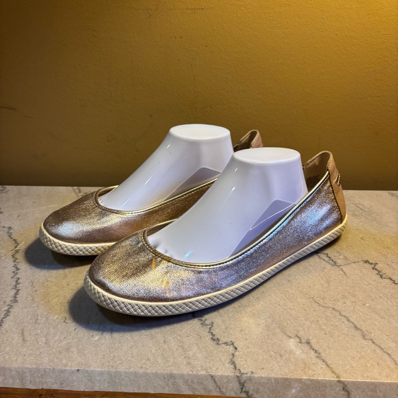 Nine West Rose Gold Flats size 12 - Picture 1 of 10